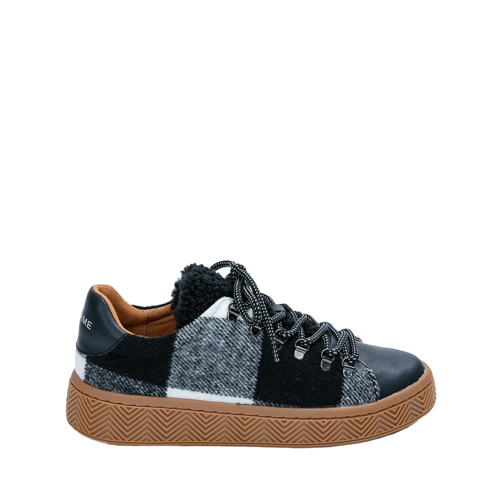 Ginger Sneaker Silk Scottish Black White