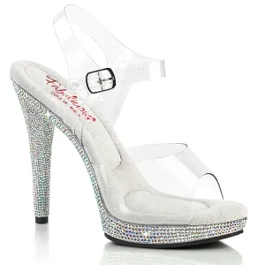 GLORY-508DM Clear/Silver Multi Rhinestones