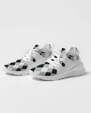 Harlequin Check Concrete Black & White Men's Sneakers