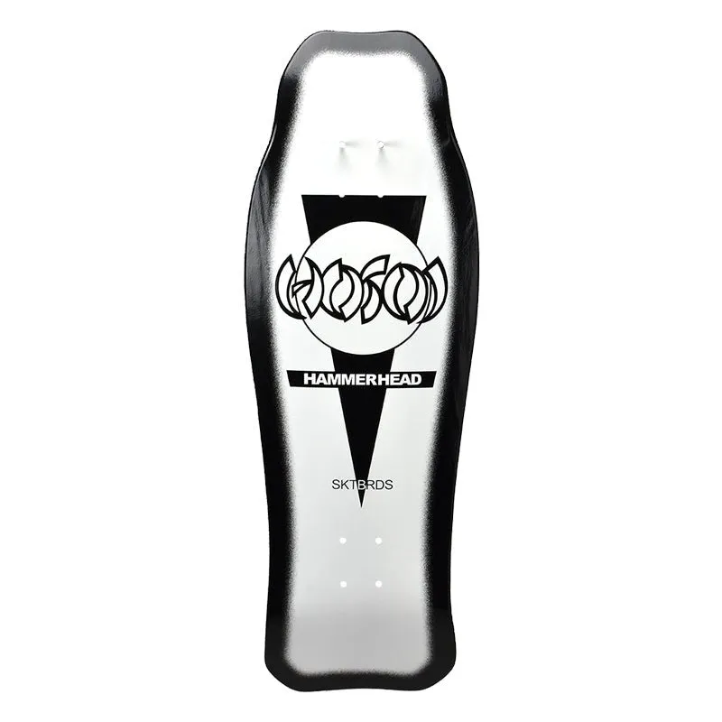 Hosoi 10.25"x31" Hammerhead Double Kick Sunburst White / Black Skateboard Deck