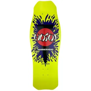 Hosoi 10.5" x 31" (NEON YELLOW) O.G. Hammerhead Splat Skateboards Deck