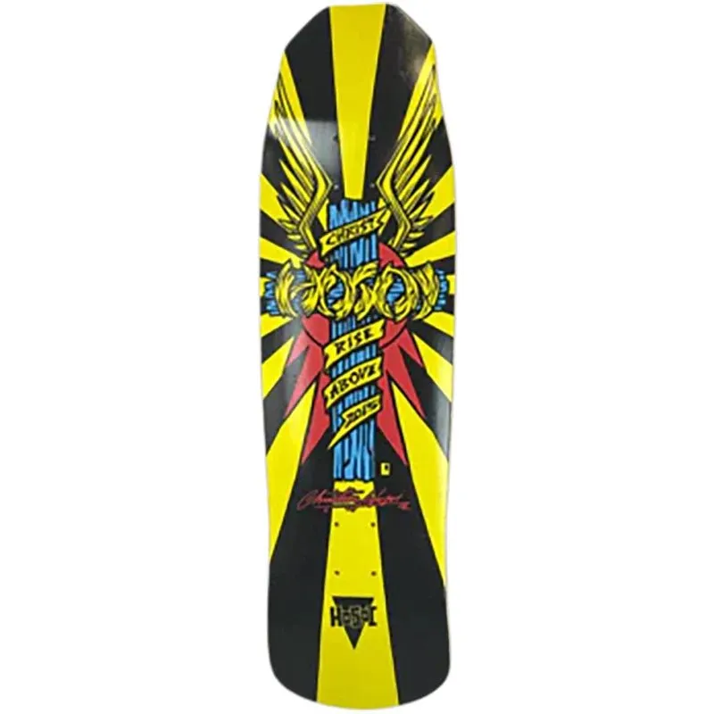 Hosoi 9" x 33.25" Wings Yellow Skateboard Deck