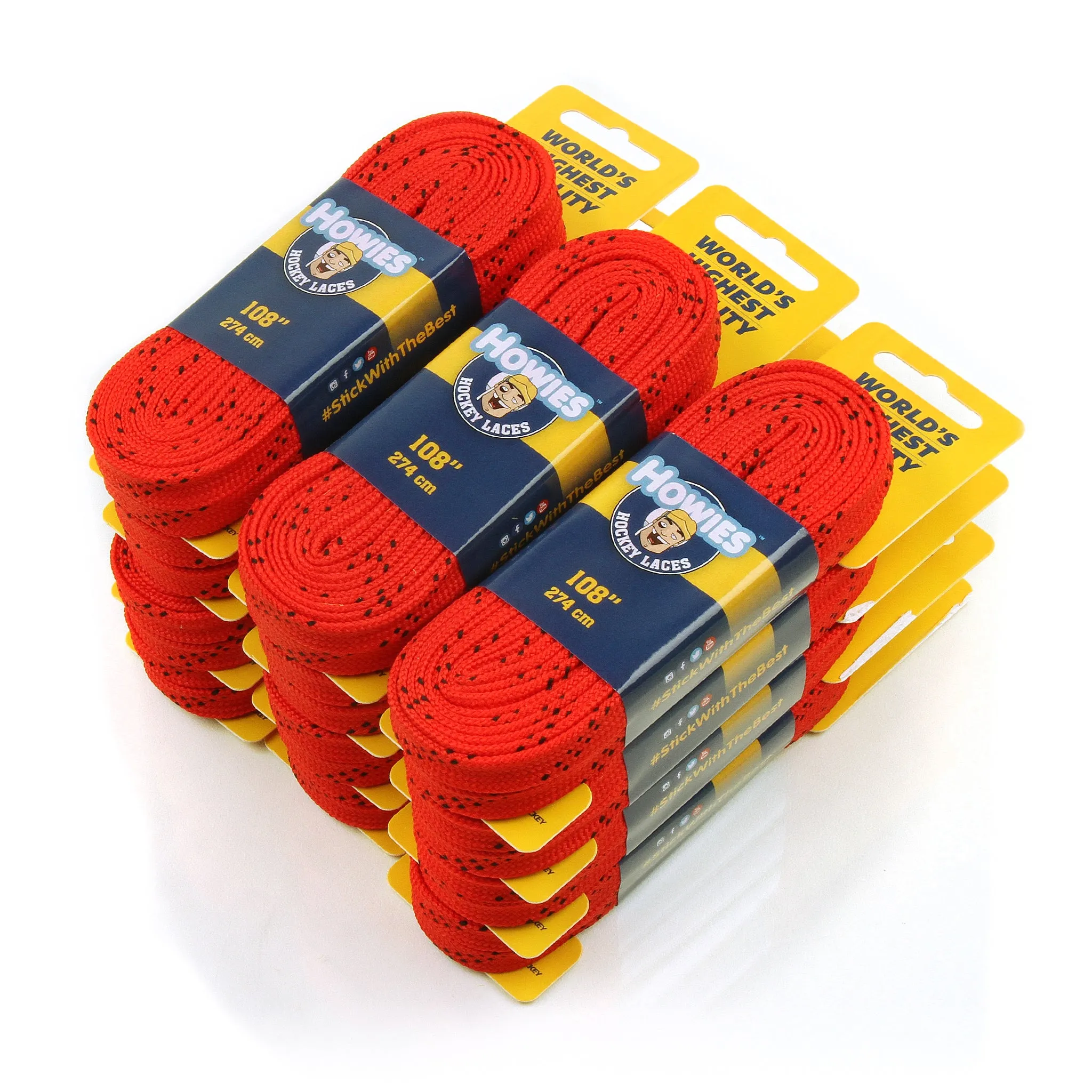 Howies Red Cloth Hockey Skate Laces