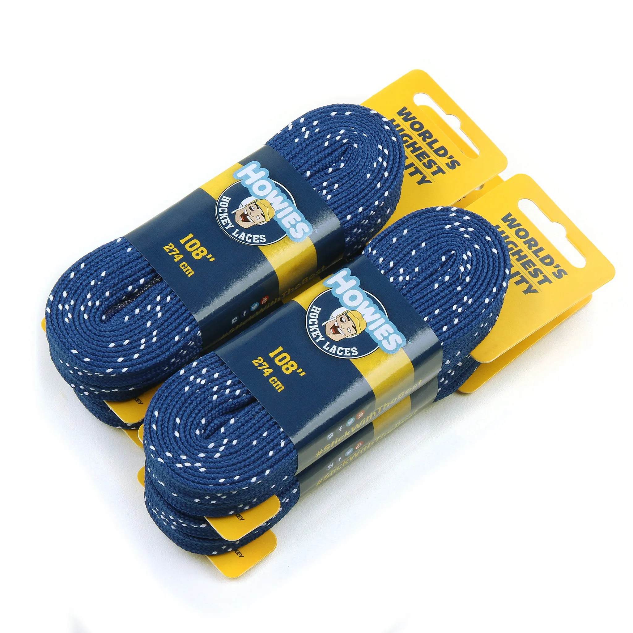 Howies Royal Blue Cloth Hockey Skate Laces