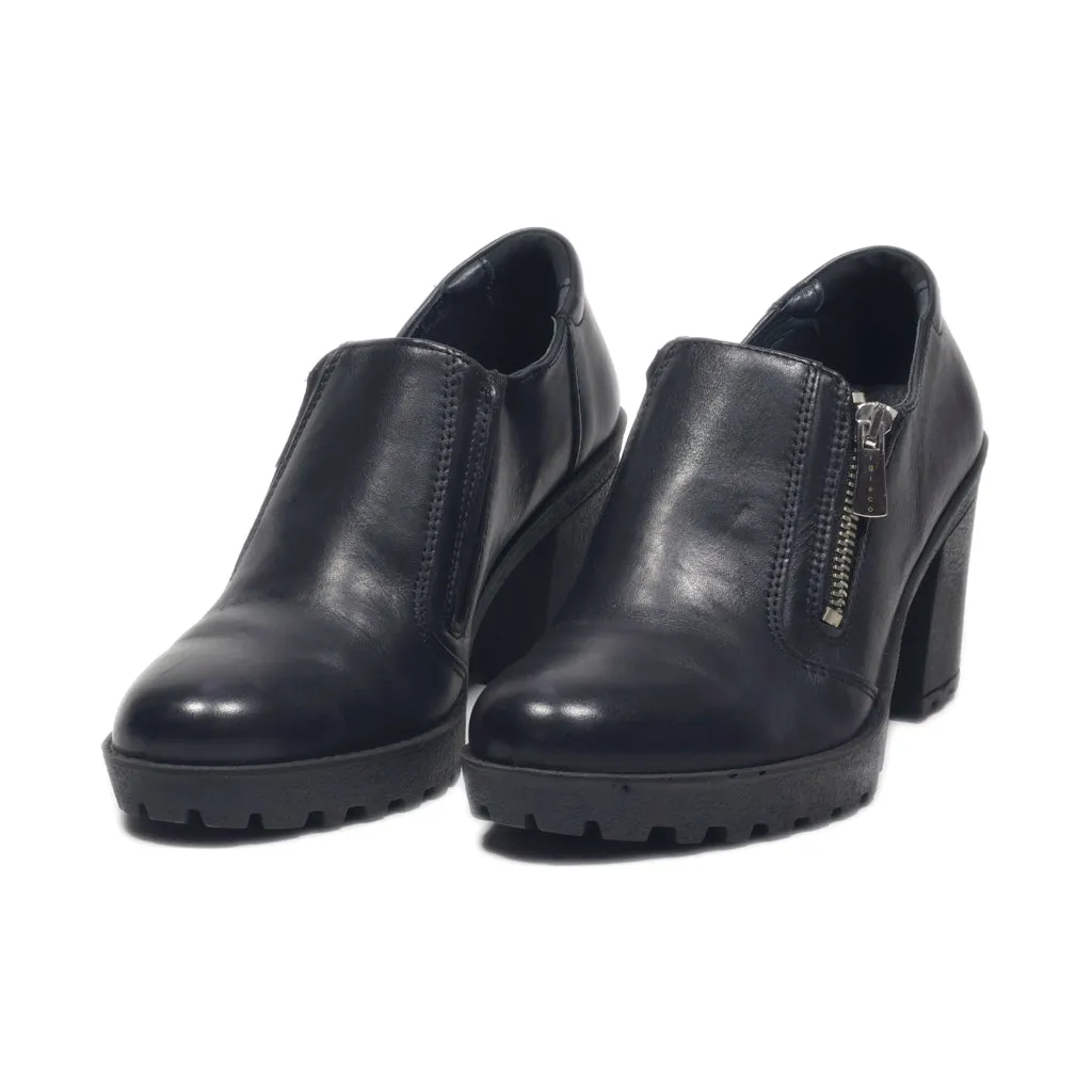 Igi&Co Mid-Heel Shoes Leather Black Colour For Women