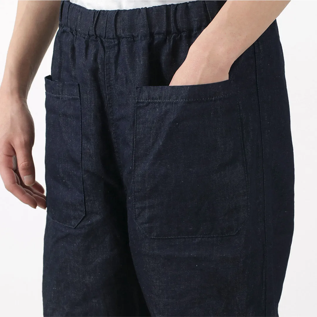 JAPAN BLUE JEANS / RJB7570 Cotton Linen Denim Knicker Trousers