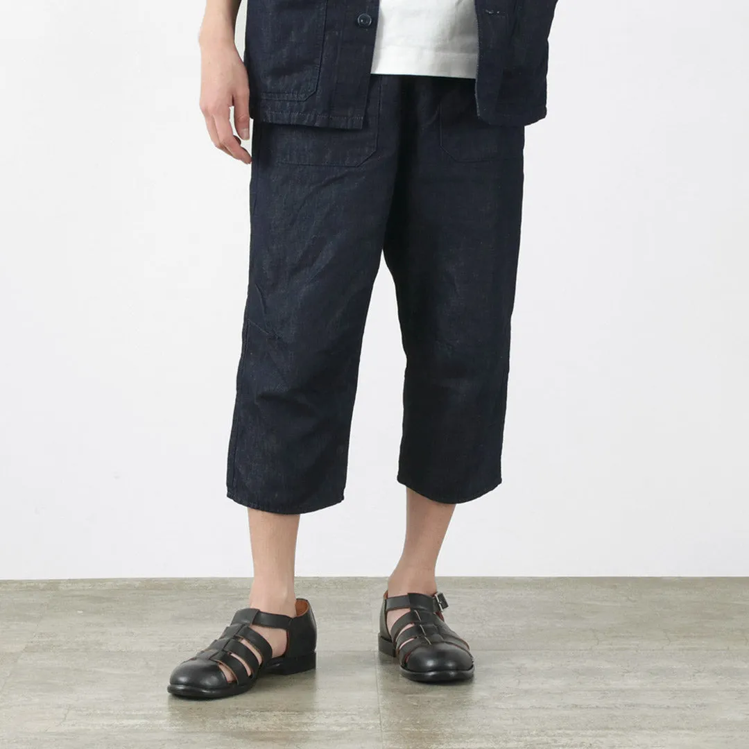 JAPAN BLUE JEANS / RJB7570 Cotton Linen Denim Knicker Trousers