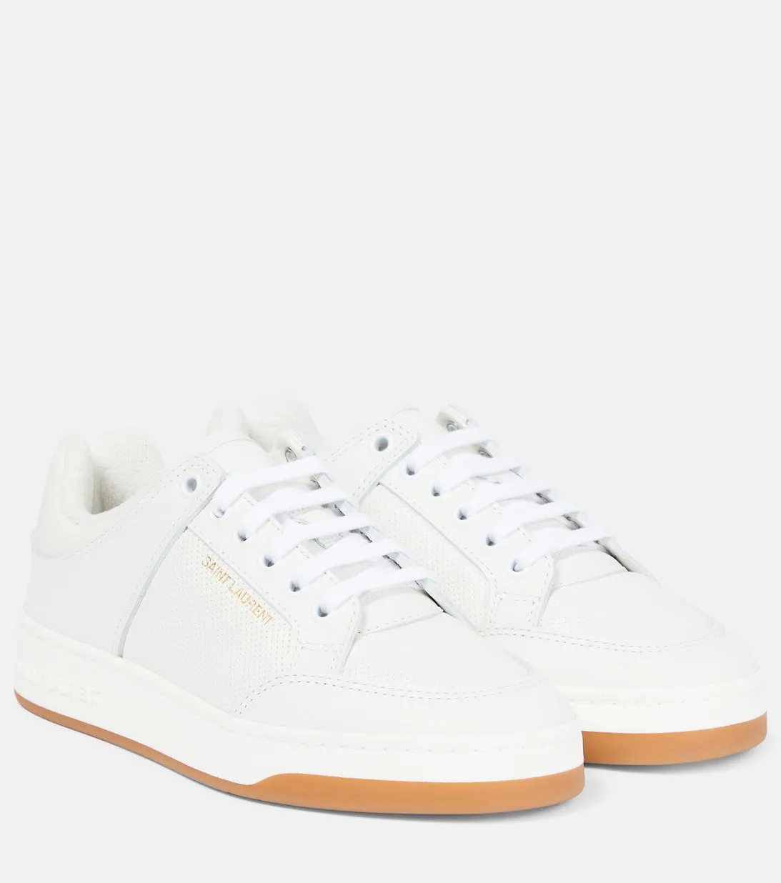 Low leather sneakers SL/61 Saint Laurent, white