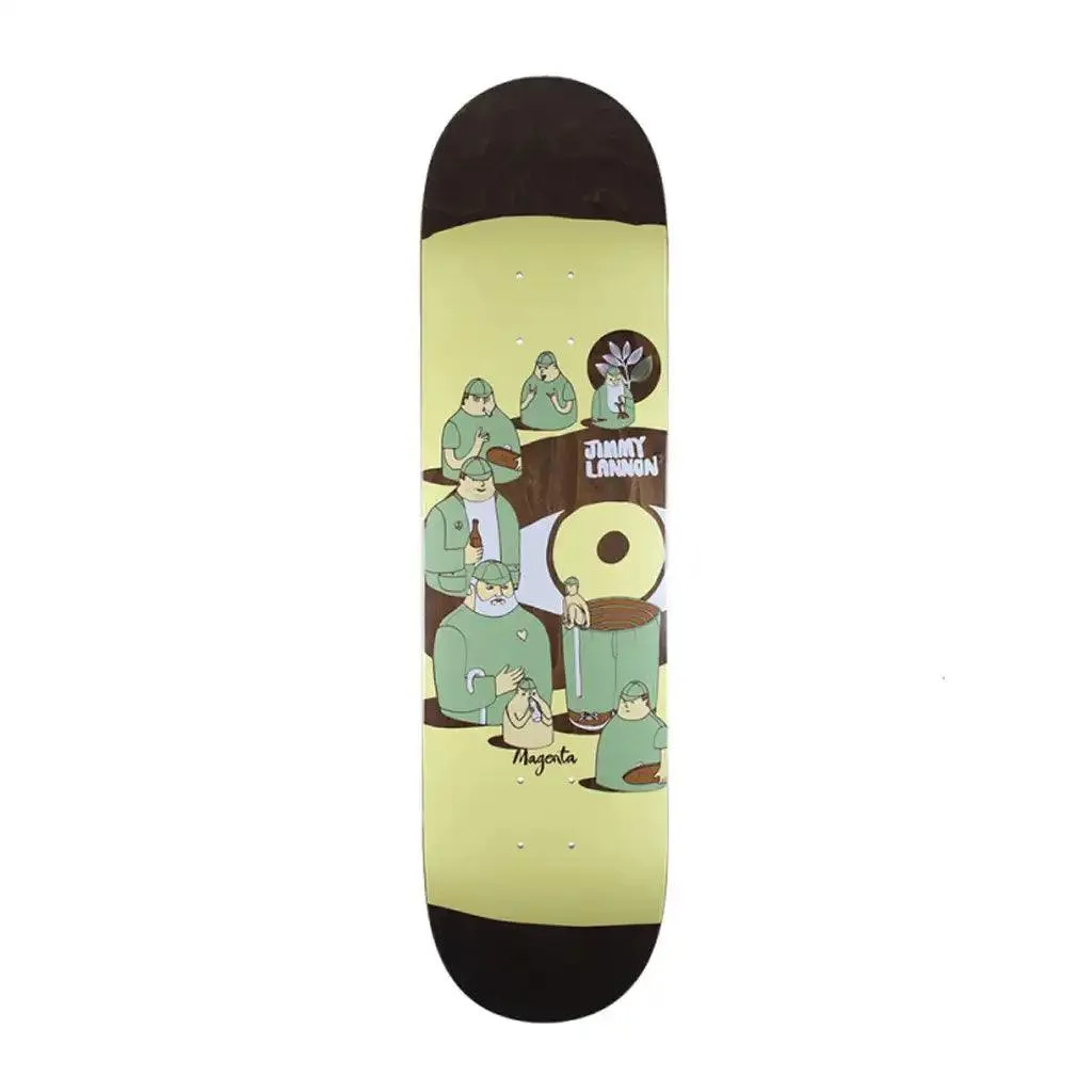 Magenta Jimmy Lannon Extravision Skateboard Deck