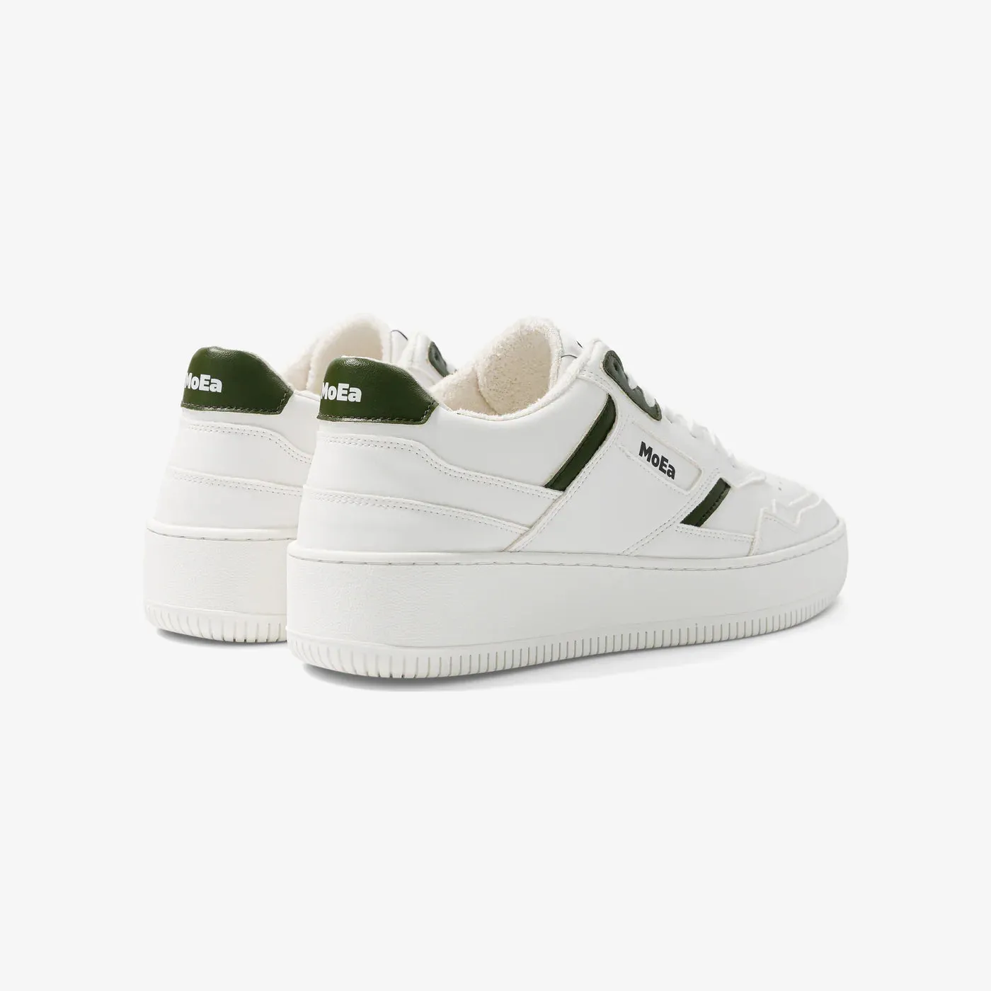 MoEa Gen1 Trainers in Cactus White and Green