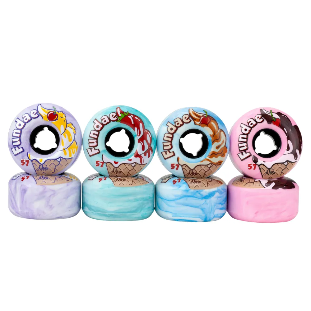 Moxi Fundae 57mm Quad Wheels-  4 pack