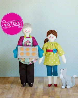 Nana And Gracie PDF Doll Pattern