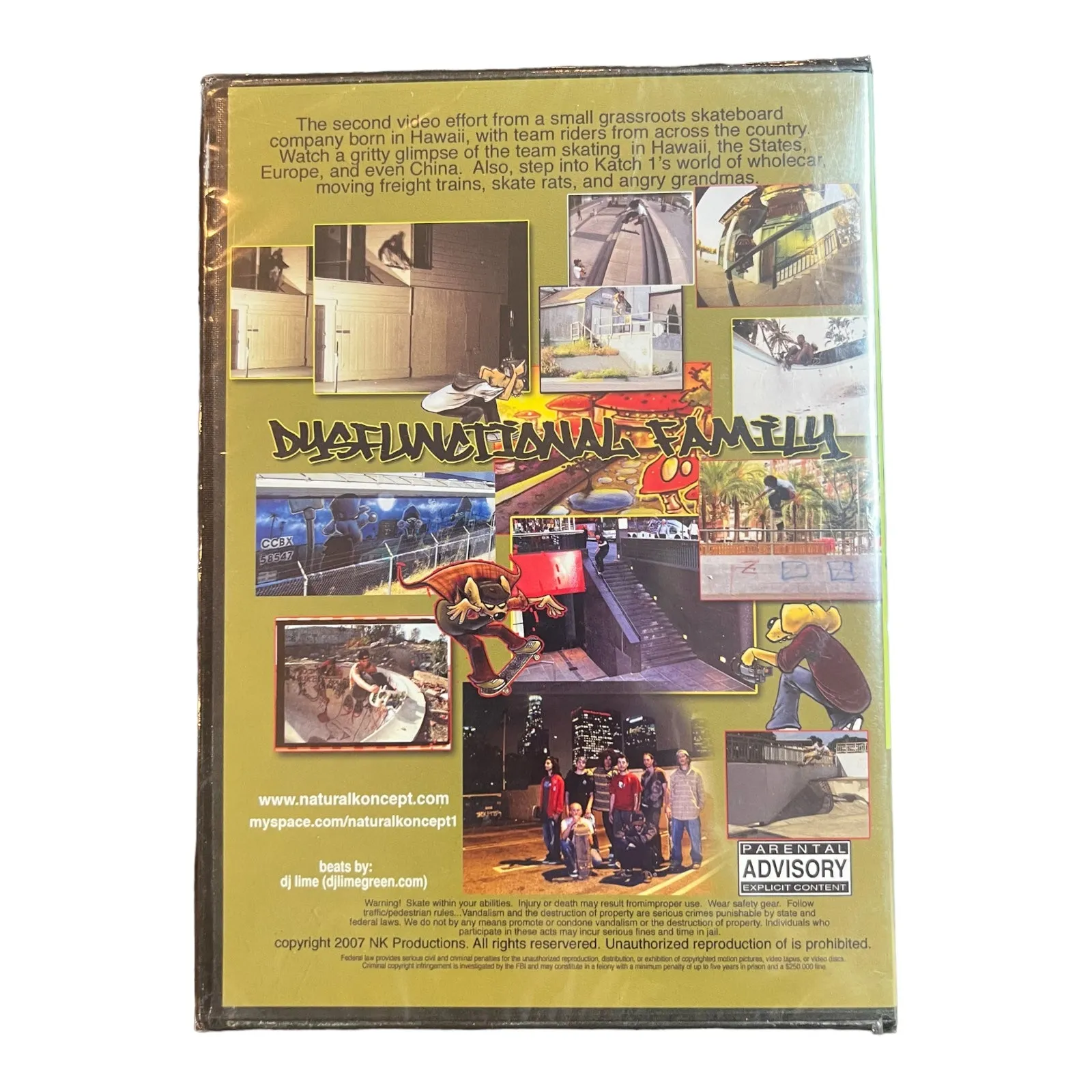 Natural Koncepts Dysfunctional Family 2007 Skate DVD