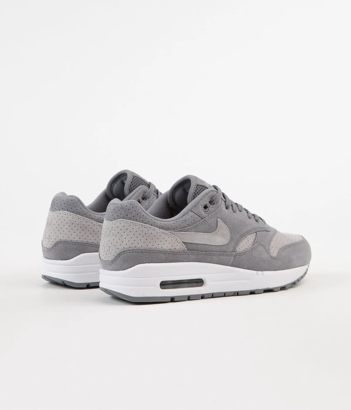 Nike Air Max 1 Premium Shoes - Cool Grey / Wolf Grey - White