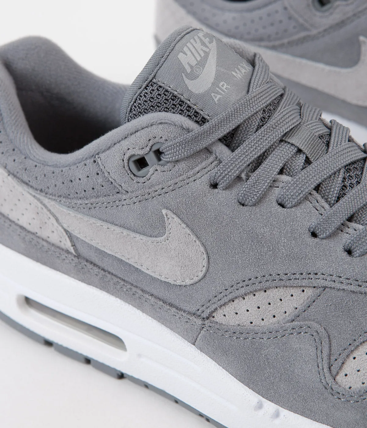 Nike Air Max 1 Premium Shoes - Cool Grey / Wolf Grey - White