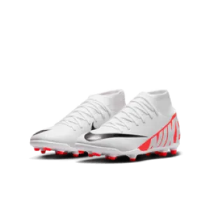 Nike Junior Mercurial Superfly 9 Club FG - Crimson/White/Black