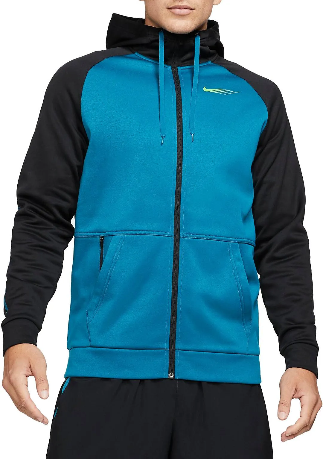 Nike Mens Therma Full Zip Hooded Sweatshirt Energy SC