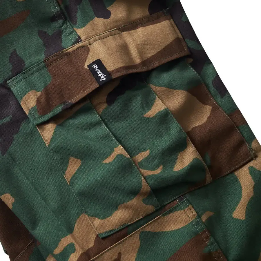 No-Comply Cargo Skate Pants - Woodland Camo