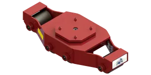 Non Tilt Swivel Utility Skate HUMS-HD-15 | 7.5 Ton Capacity - Steel Rollers