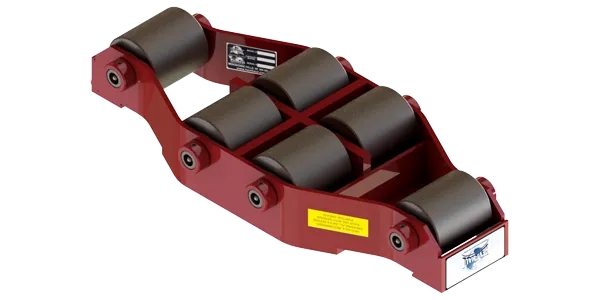 Non Tilt Swivel Utility Skate HUMS-HD-15 | 7.5 Ton Capacity - Steel Rollers