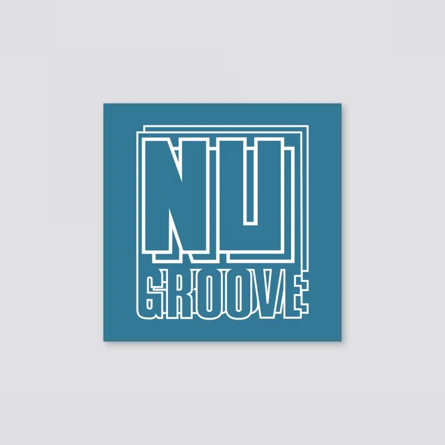 Nu Groove Logo Square Sticker