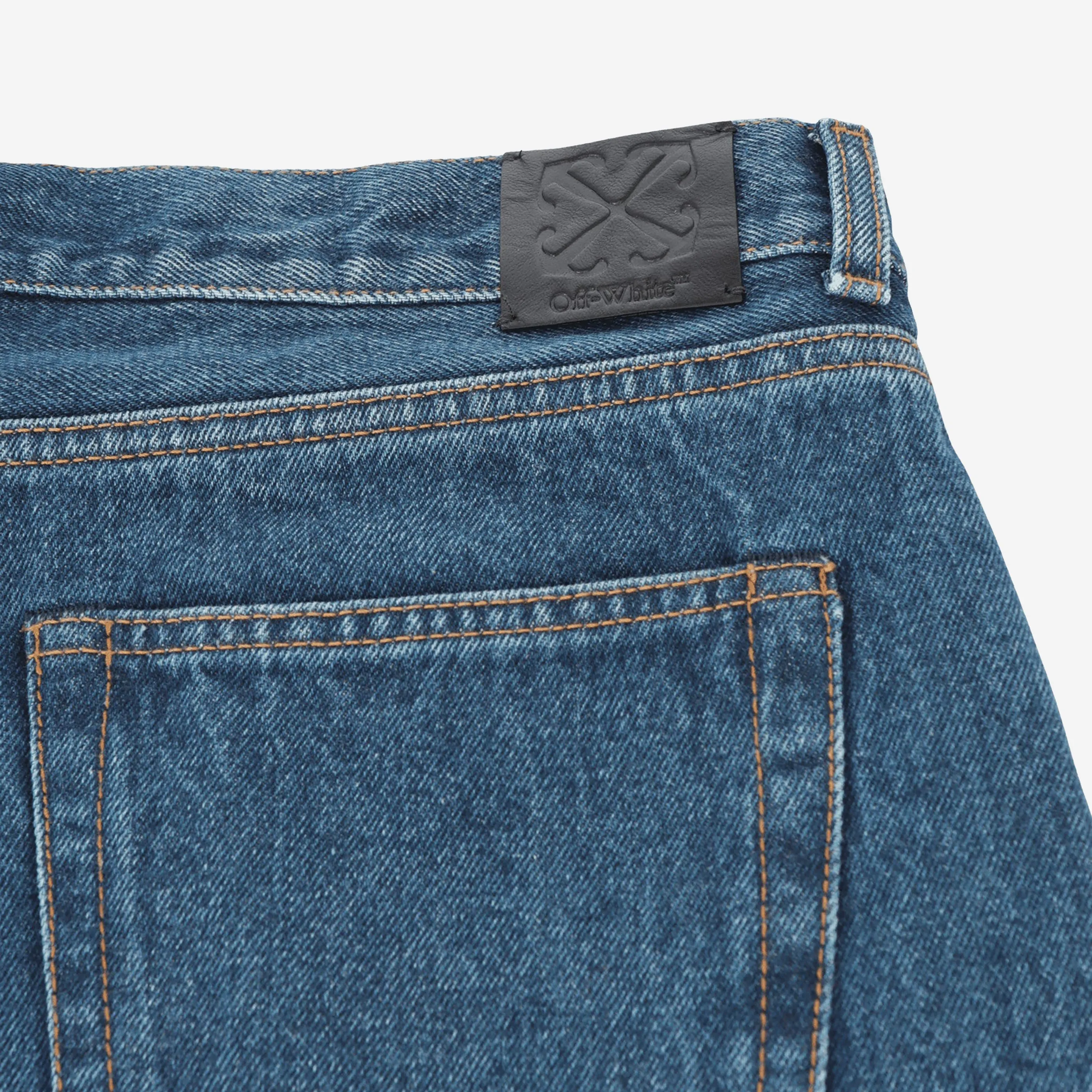 Off-White Arrow Tab Zip Skate Jeans