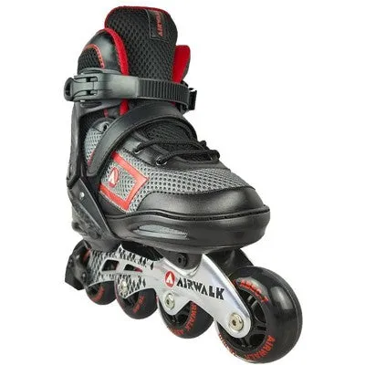 Open Box - Airwalk Adults Men Women Adjustable Inline Skates ABEC-7 Bearing, Red, Size