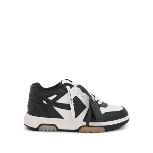 Out Of Office Leather Sneaker in White/Black