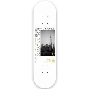 Outlawz NJ White 8.25" Skateboard Deck