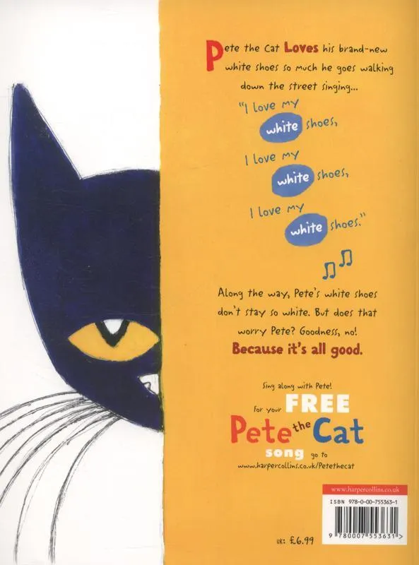 Pete The Cat I Love My White Shoes