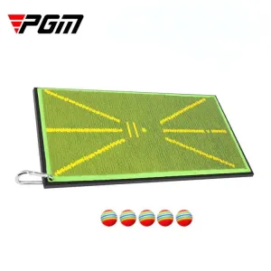 PGM DJD038 Golf Batting Pad Swing Practitioner Beads Training Trace Detection Cushion, Style: With 5 Sponge Balls