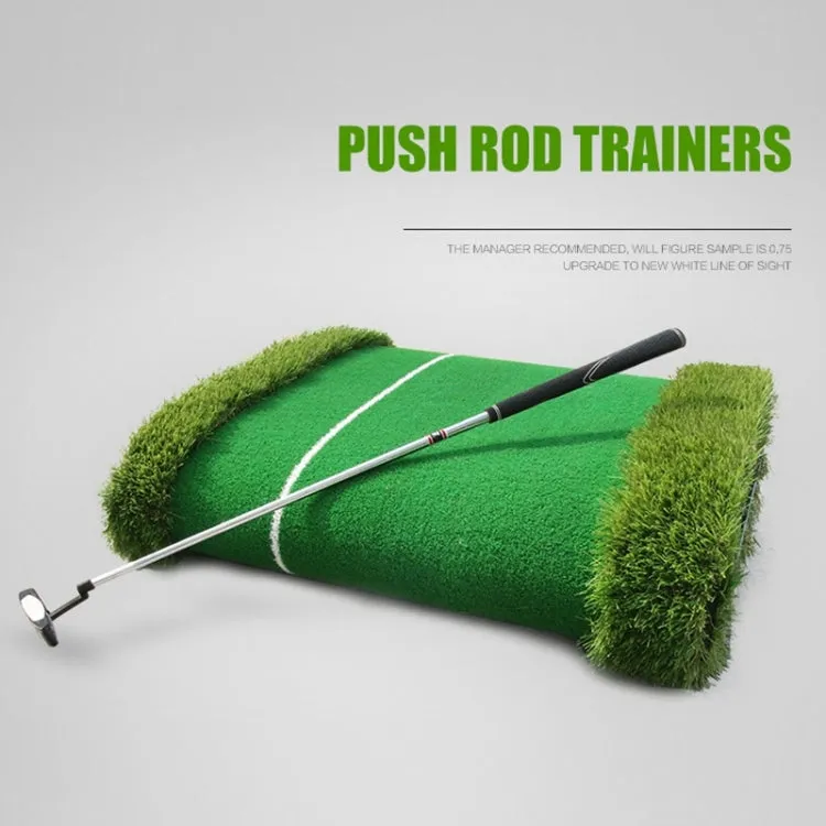 PGM Golf Double Colors Putting Mat Push Rod Trainer, Size: 75x300cm(Green)