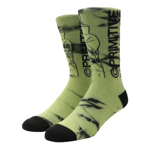 Primitive Narutu Kakuzu Washed Socks Green