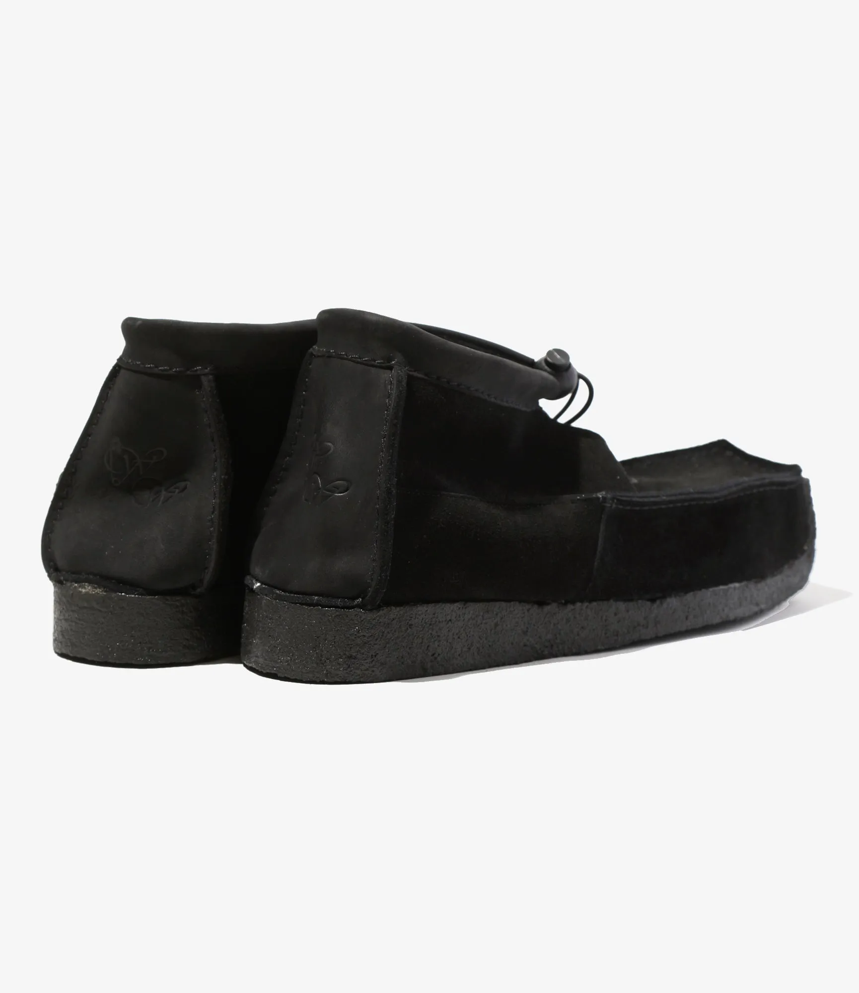 QR High Moccasin – Black Suede