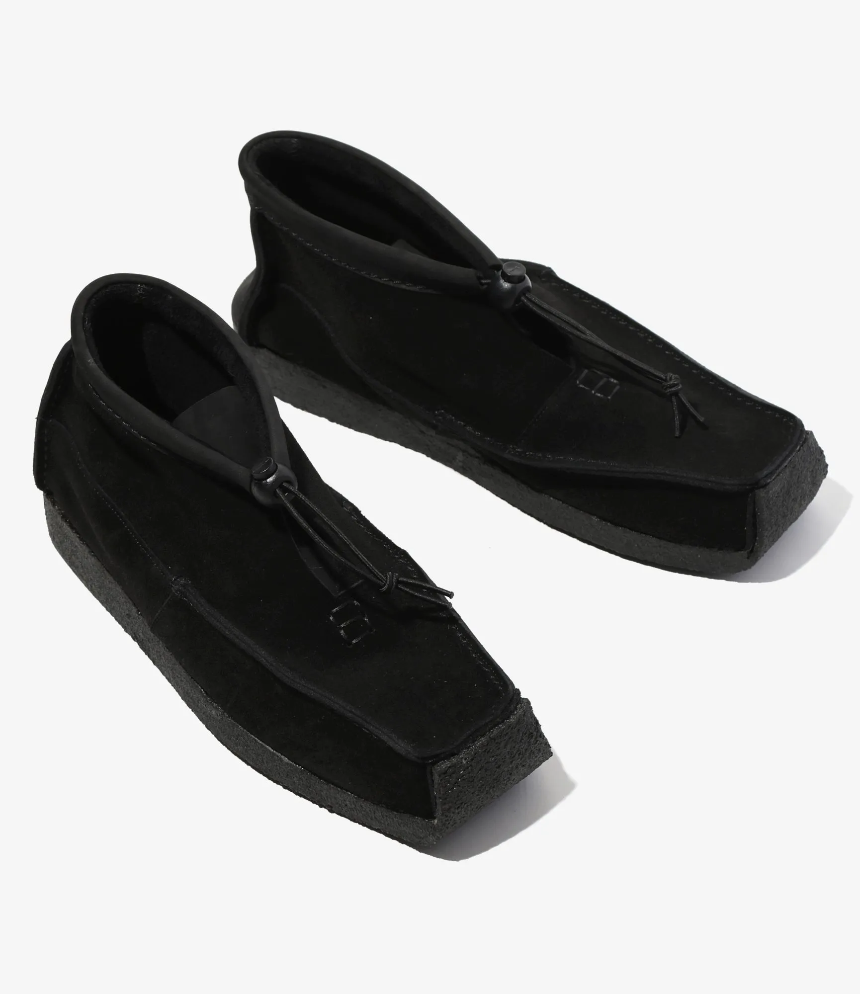 QR High Moccasin – Black Suede