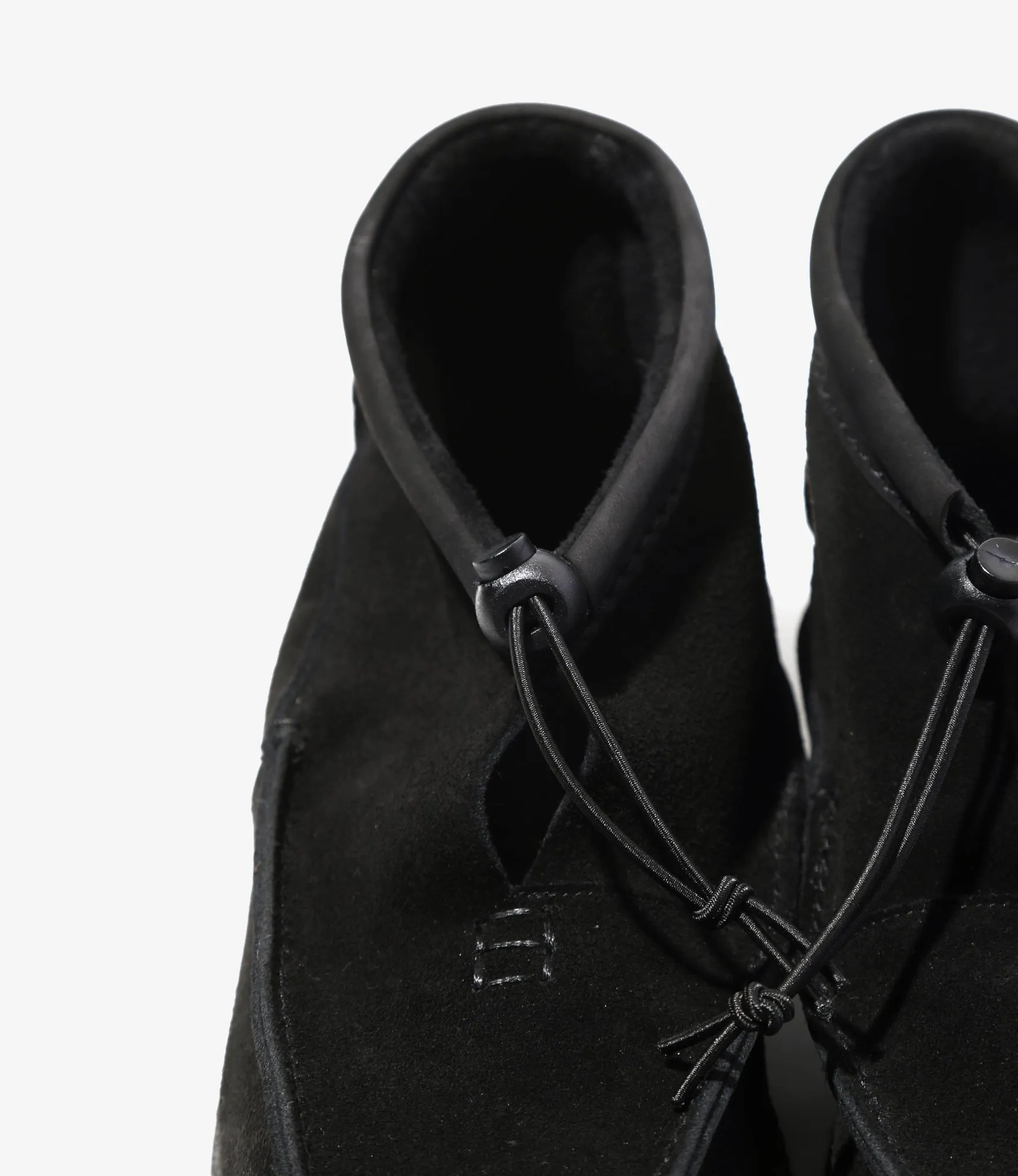 QR High Moccasin – Black Suede