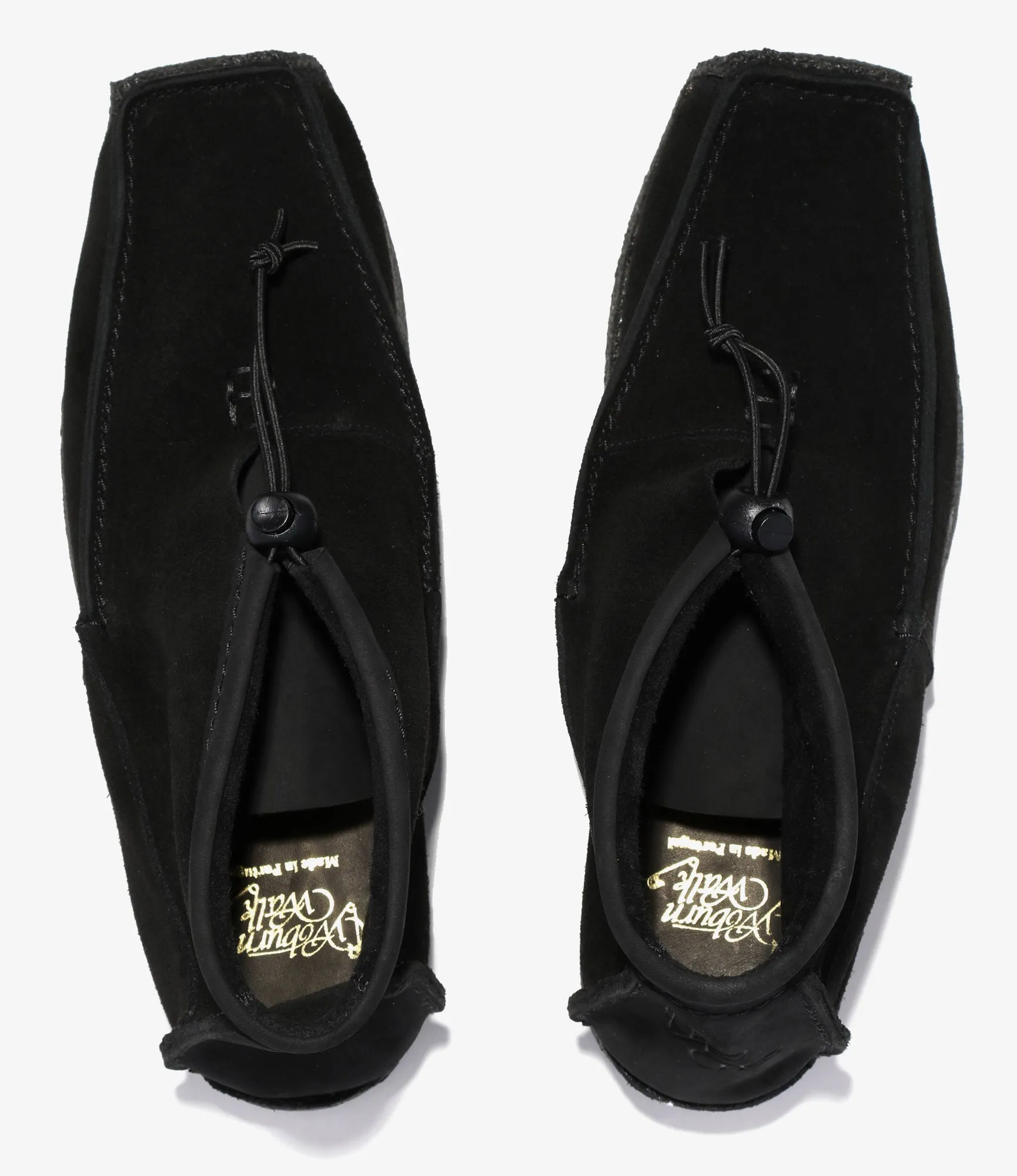 QR High Moccasin – Black Suede