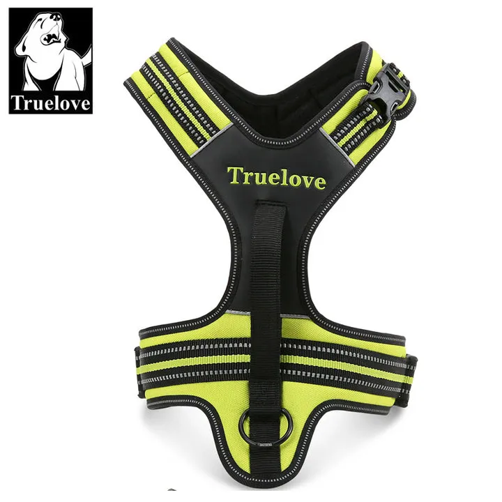 Reflective Heavy Duty Harness Neon Yellow XS