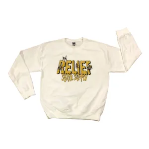 Relief Honey Bee CrewNeck Sweater White