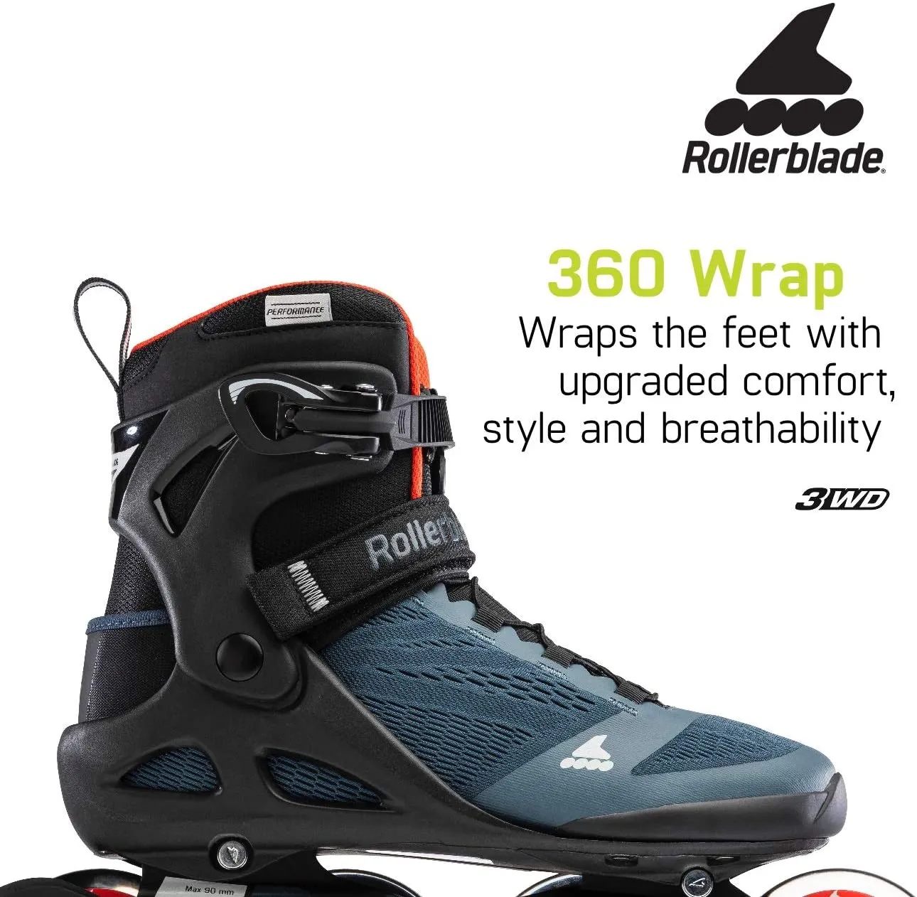 Rollerblade Macroblade 90 Orion Blue/Spicy Orange 8