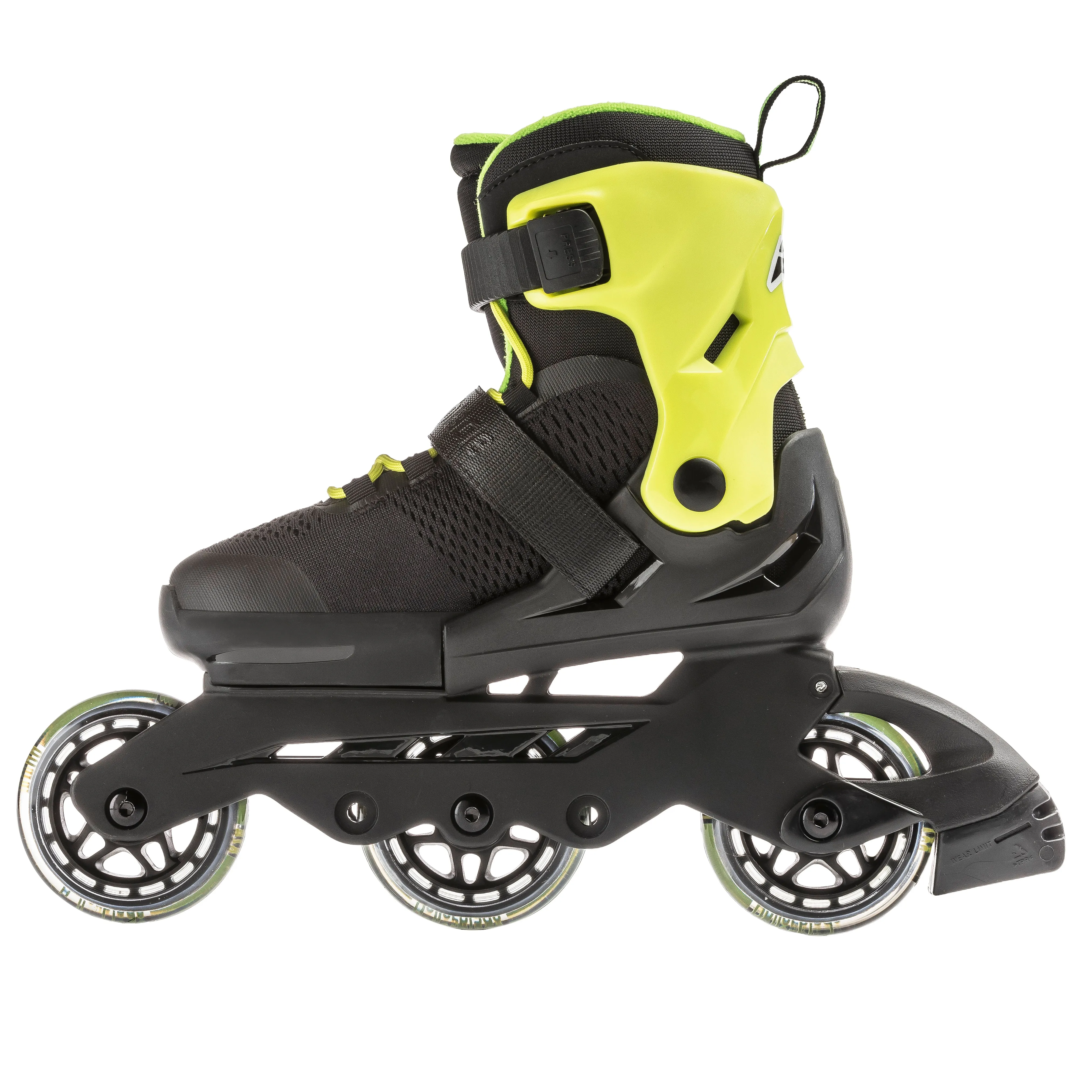 Rollerblade Microblade 3WD Junior Skates 2019- Black/Lime