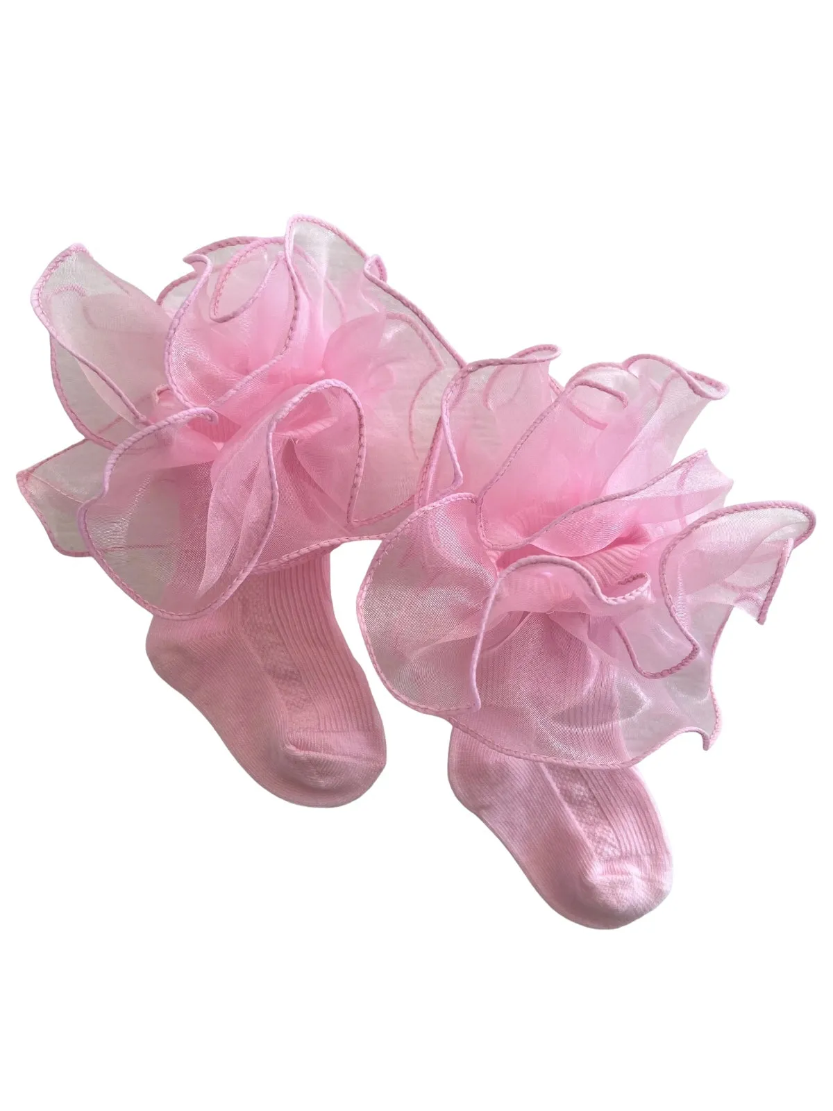 Ruffle Tutu Socks, Pink