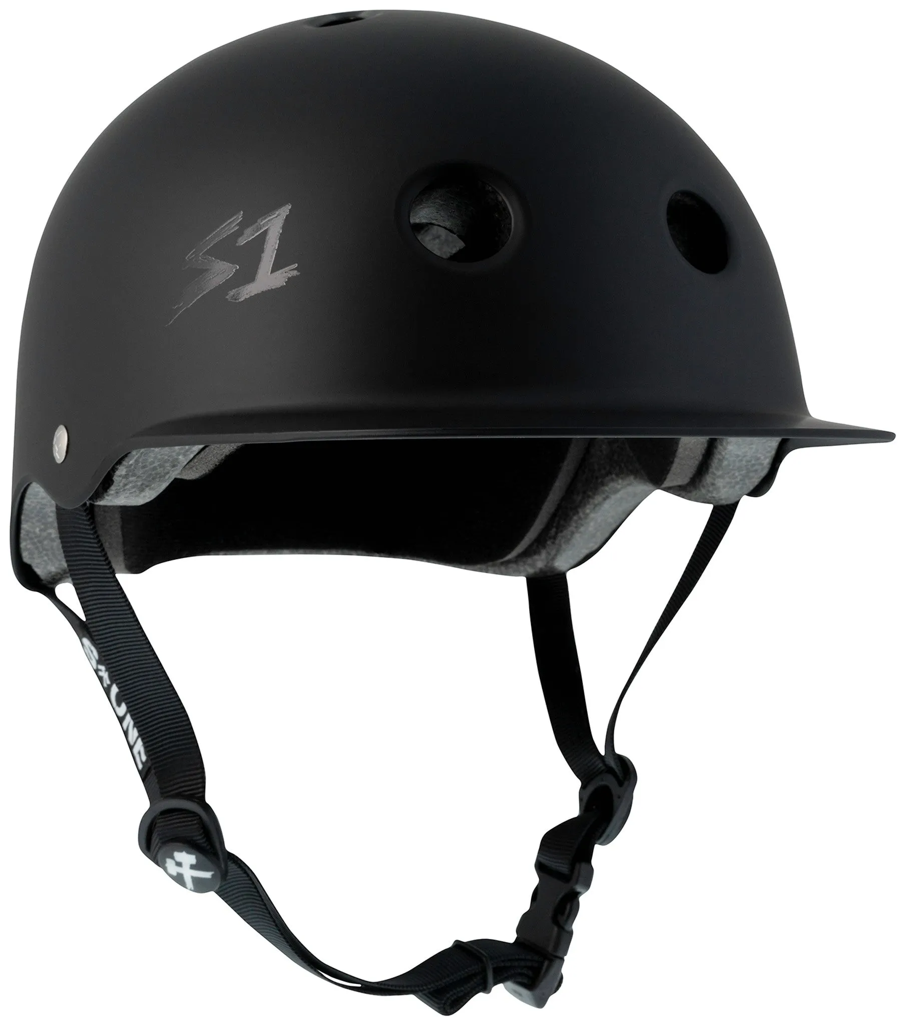 S1 Lifer Brim Helmet - Black Matte/Undialed LIT Collaboration