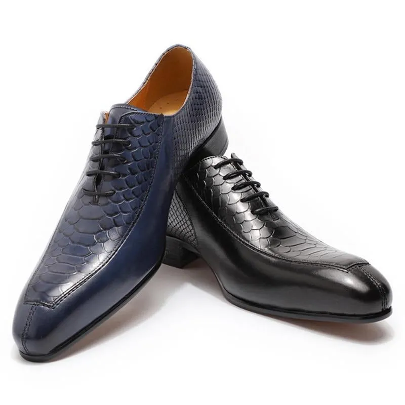 SerpentLux Exquisite Pointed Toe Oxford Shoes