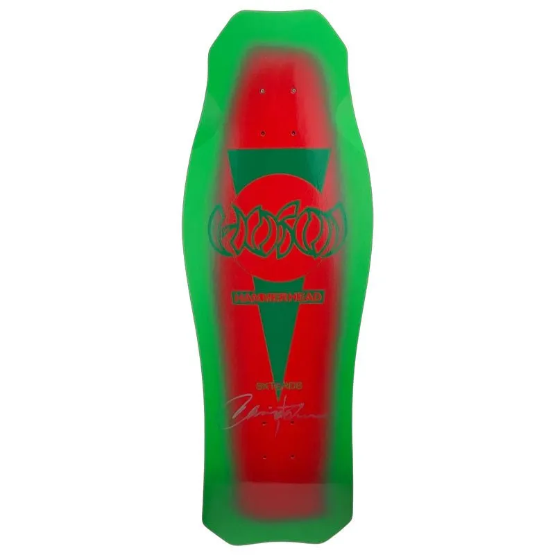 SIGNED & NUMBERED HOSOI CHRISTMAS 2022 OG HAMMERHEAD 10.5" x 31" Green Red