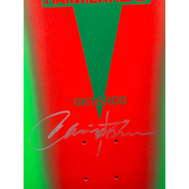 SIGNED & NUMBERED HOSOI CHRISTMAS 2022 OG HAMMERHEAD 10.5" x 31" Green Red