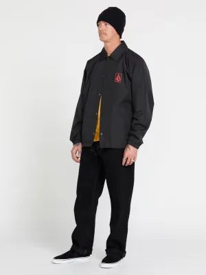 Skate Vitals Coaches Jacket - Black Red