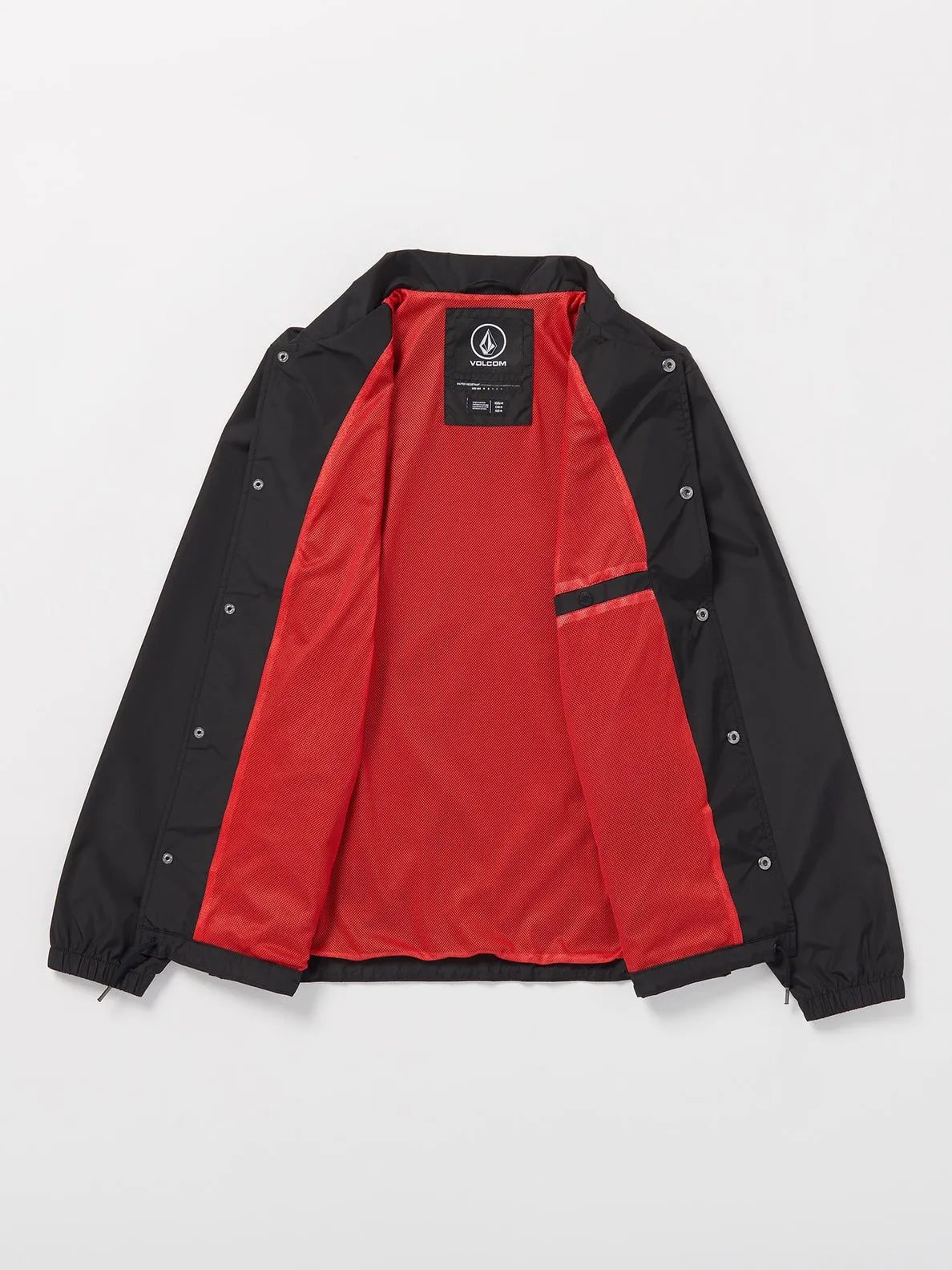 Skate Vitals Coaches Jacket - Black Red