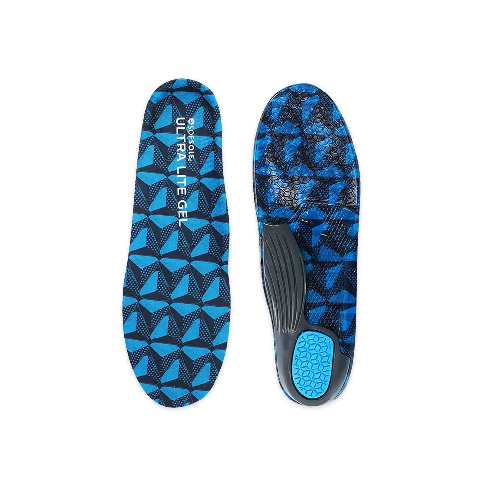 Sof Sole Ultra Lite Gel Orthotic Comfort Insoles