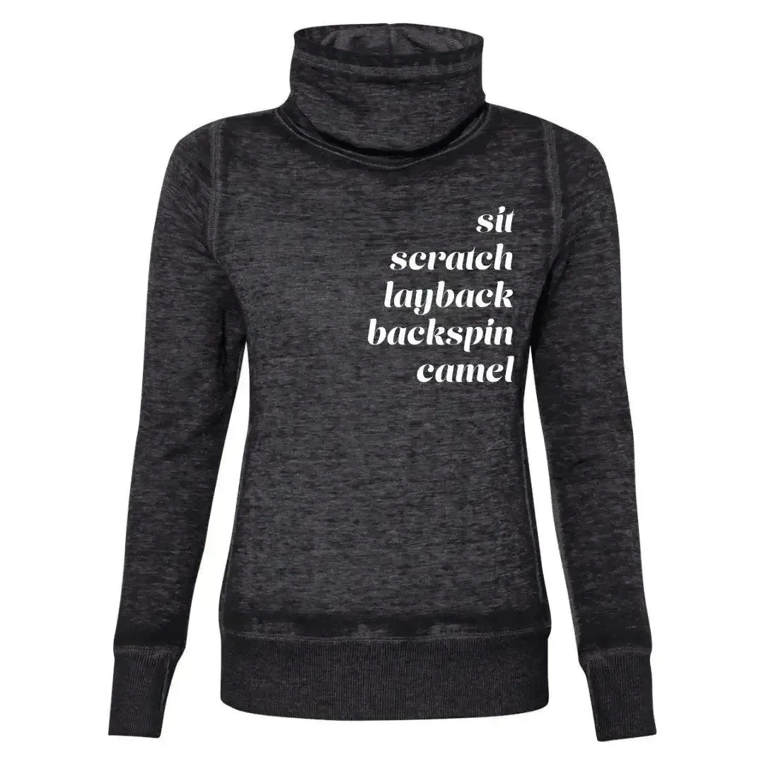 Spins Cowl Neck Sweatshirt